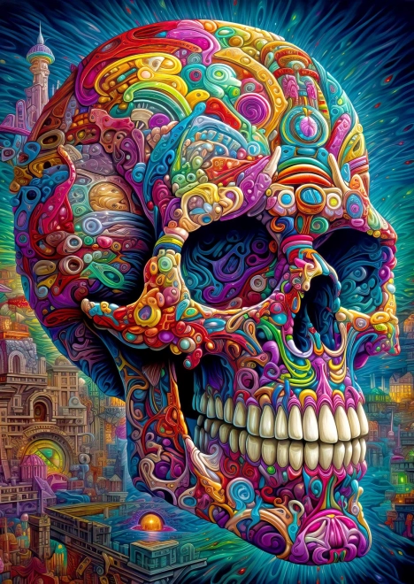 Uživaj Puzzle - Lubanja 1000 komada