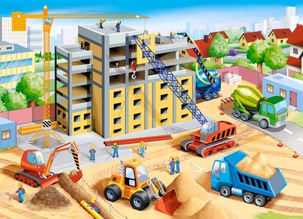 Puzzle Veliko Građevinsko Mjesto 70 Dijelova