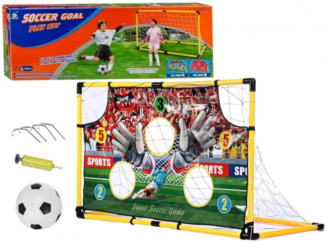 Dječji nogometni gol s mrežom