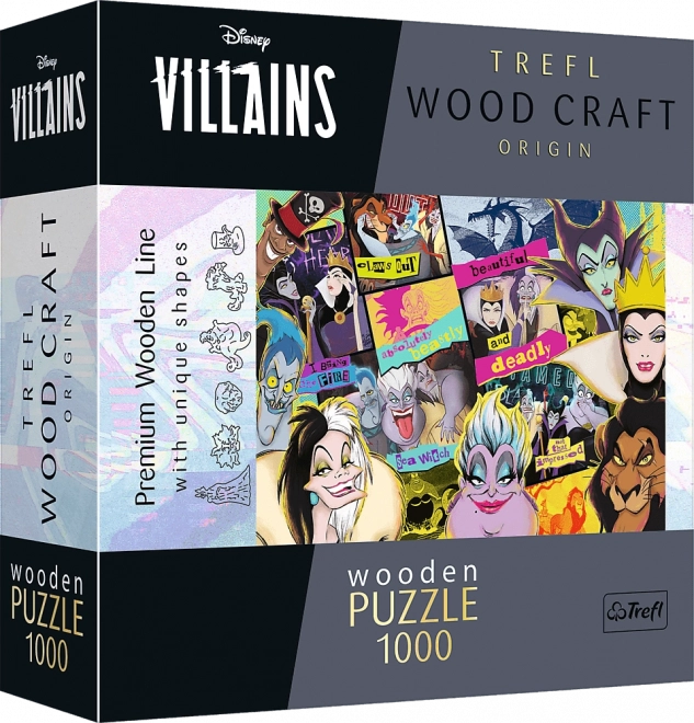 Drvene puzzle TREFL Wood Craft Origin Disney: susret negativaca 1000 dijelova