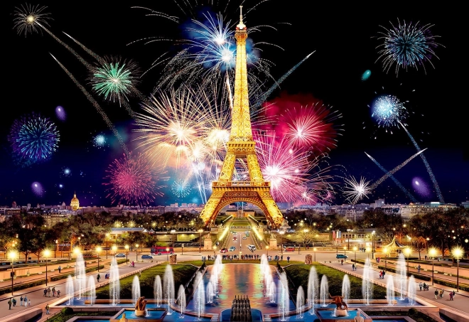 Drvene puzzle Noćni Pariz