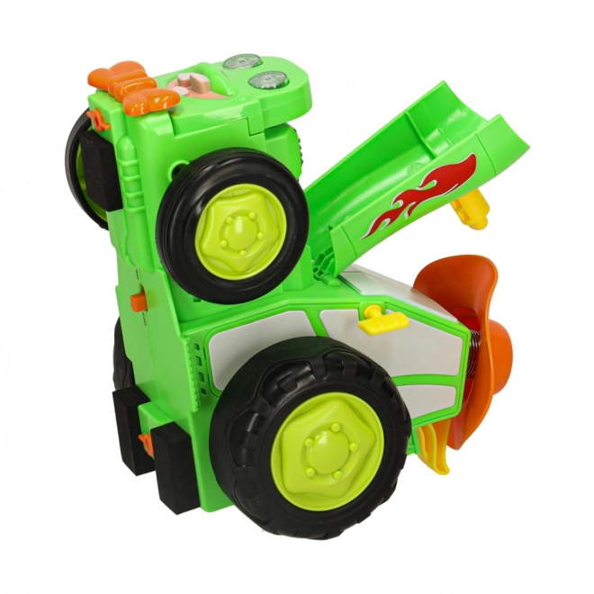 Zeleni skačući plesni traktor na daljinsko upravljanje