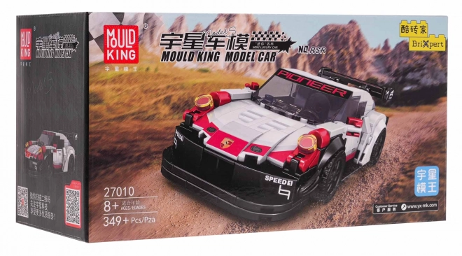 349el Set kockica sportskih automobila. Bijela