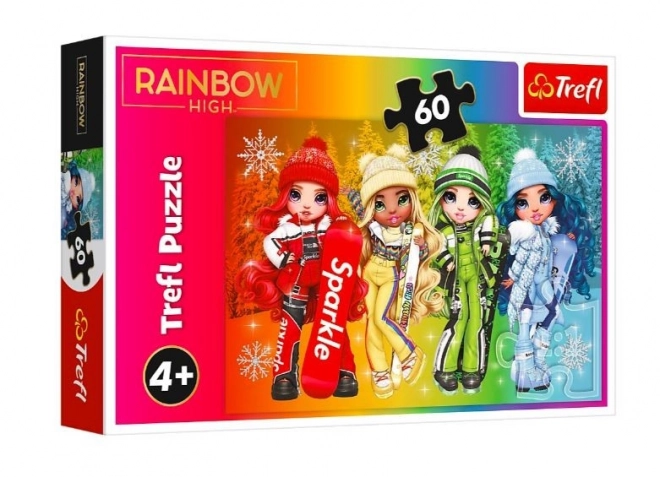 Puzzle 60 komada Radosna duga lutke visoke