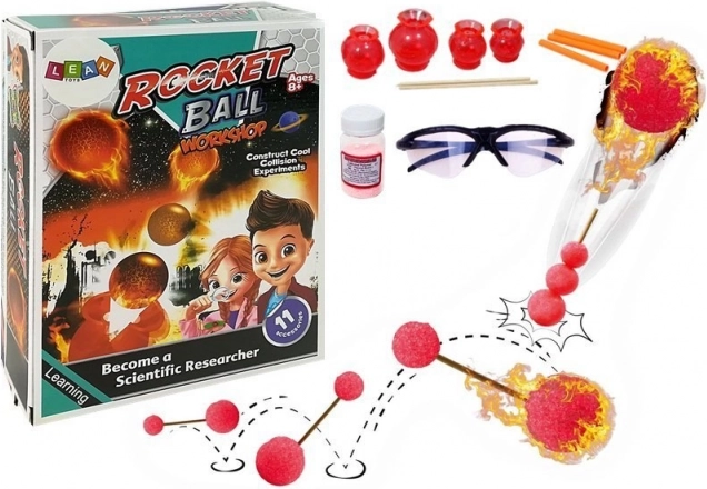 Edukativni set Kemijske raketne loptice DIY