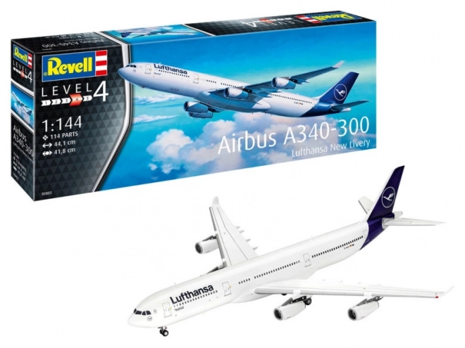 Model zrakoplova A340-300 Lufthansa novi dizajn 1/144
