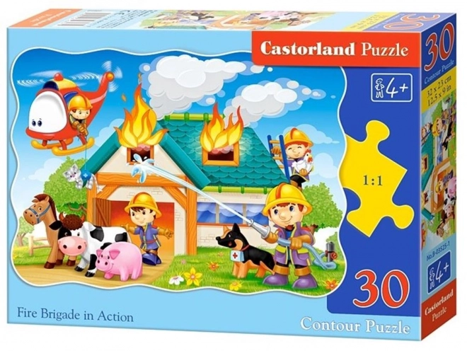 Puzzle Vatrogasna postaja u akciji 30 komada