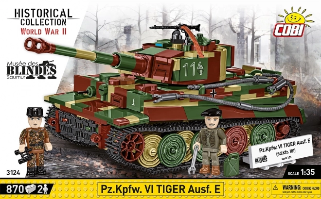 Model tenka Tiger I od 870 dijelova