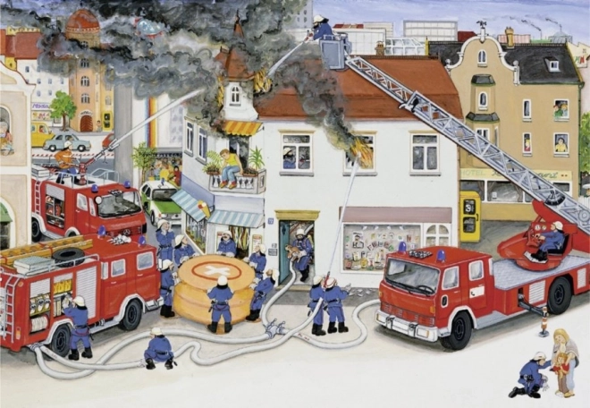 Ravensburger puzzle Vatrogasna postrojba 2x24 dijelova