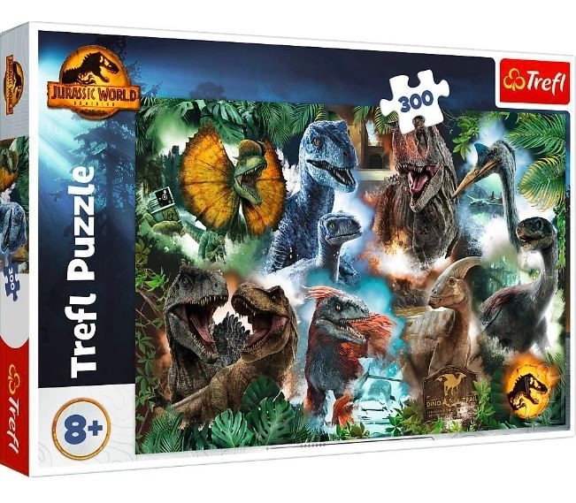 Puzzle 300 dijelova Omiljeni dinosauri Jurski svijet