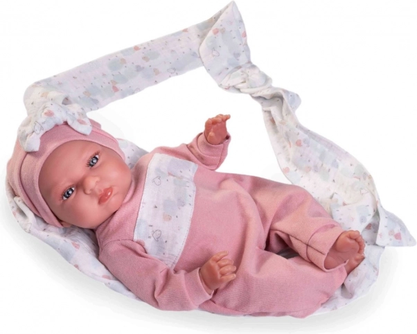 Realistična lutka Moj mali Reborn Tufi s mekanim tijelom 33 cm