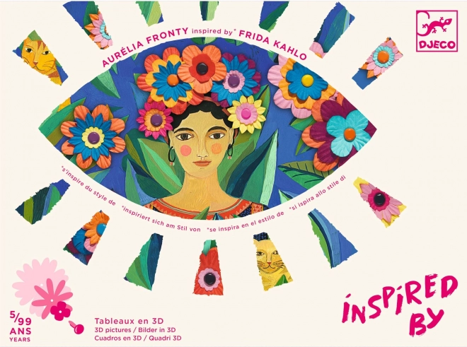 inspirirano Fridom Kahlo – kreativne 3D papirnate dekoracije Djeco