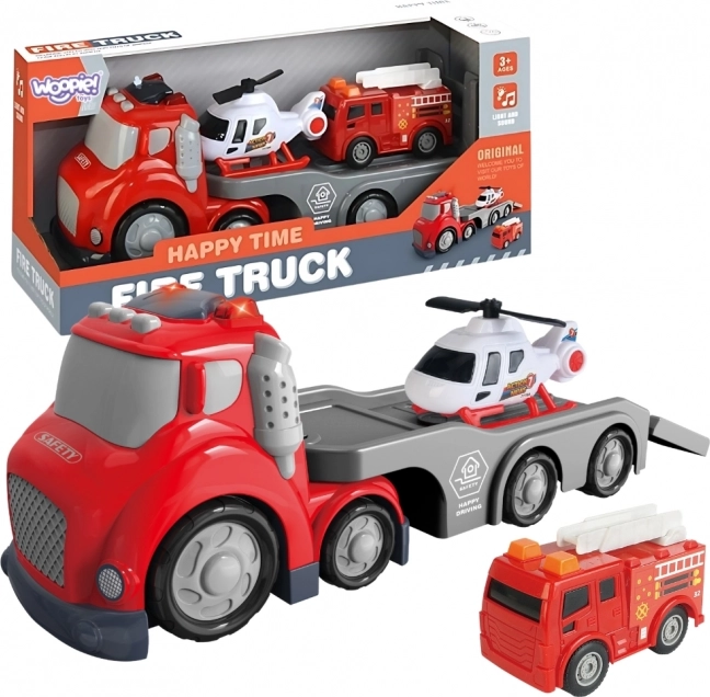 Crveni Vatrogasni Kamion CITY TRUCK sa Zvukovnim i Svjetlosnim Efektima