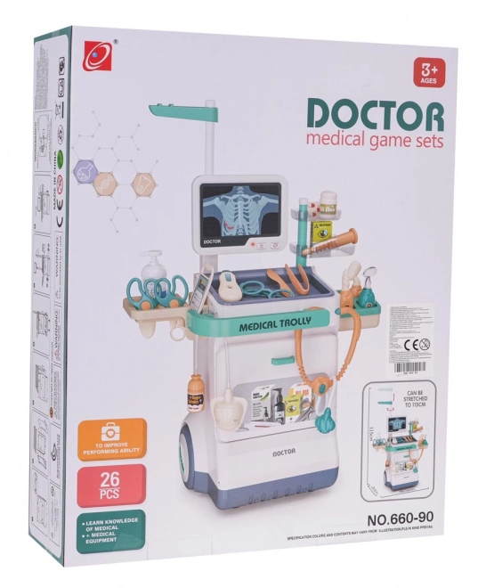 Medicinski set s EKG-om + pribor Plava