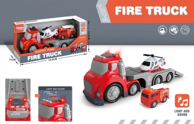 Crveni Vatrogasni Kamion CITY TRUCK sa Zvukovnim i Svjetlosnim Efektima