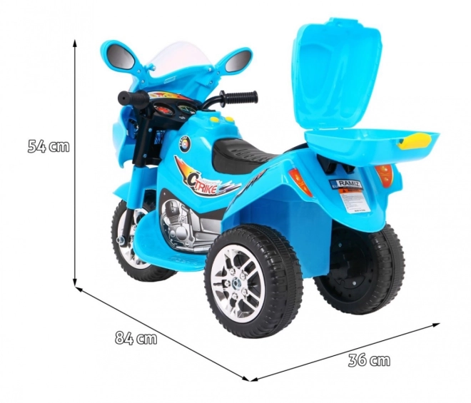 Električni motocikl BJX-088 tricikl + zvukovi + svjetla – Plava