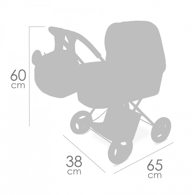DeCuevas 85079 Sklopiva kolica za lutke s ruksakom KOALA 2024 - 60 cm