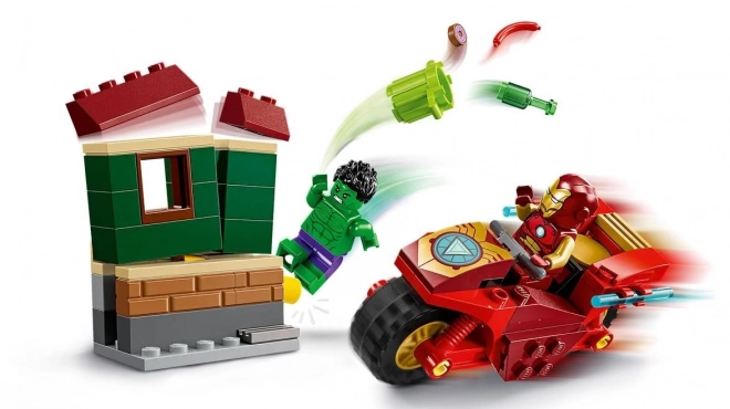 LEGO Marvel Super Heroes 76287 Iron Man s motociklom i Hulk
