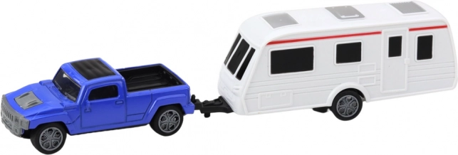 Set Automobil s Plavim Karavanom