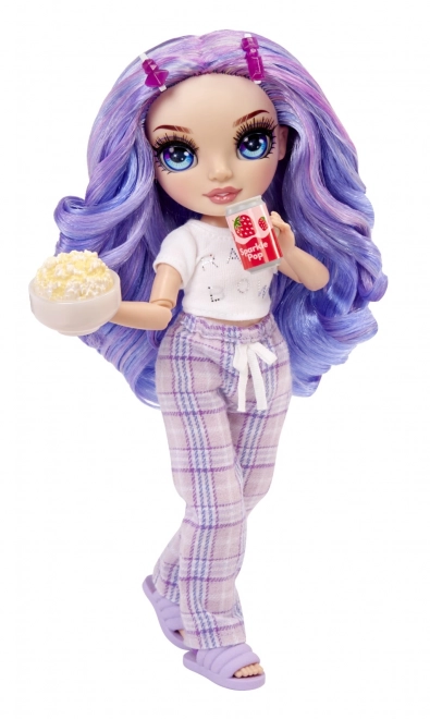 Rainbow High Junior Fashion lutka u pidžami - Violet Willow