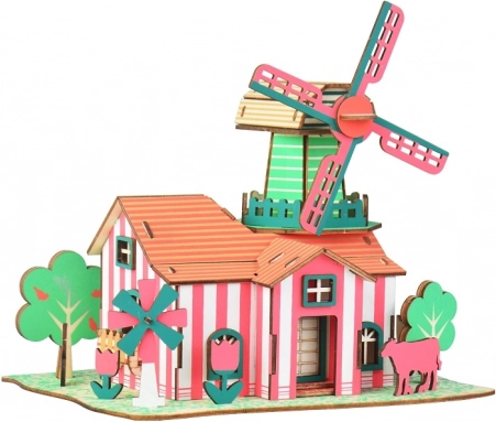 Woodcraft drvene 3D puzzle Tulpanski ranč