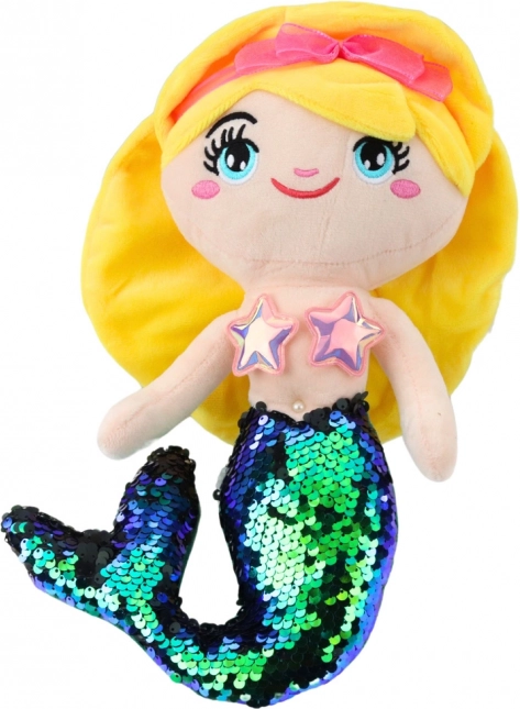 Plišana morska sirena sa šljokičastim repom 30 cm