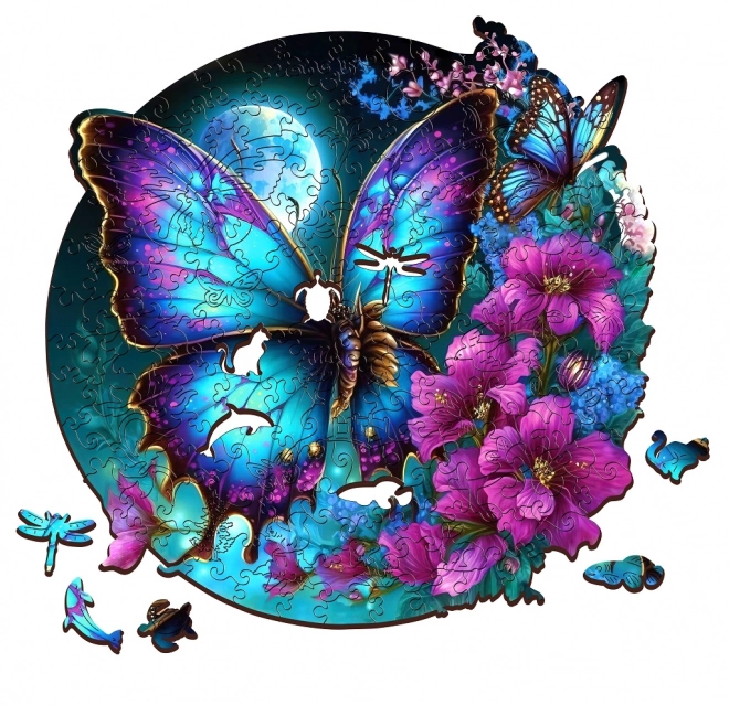 EscapeWelt Drvene luminiscentne puzzle Leptir 500 komada
