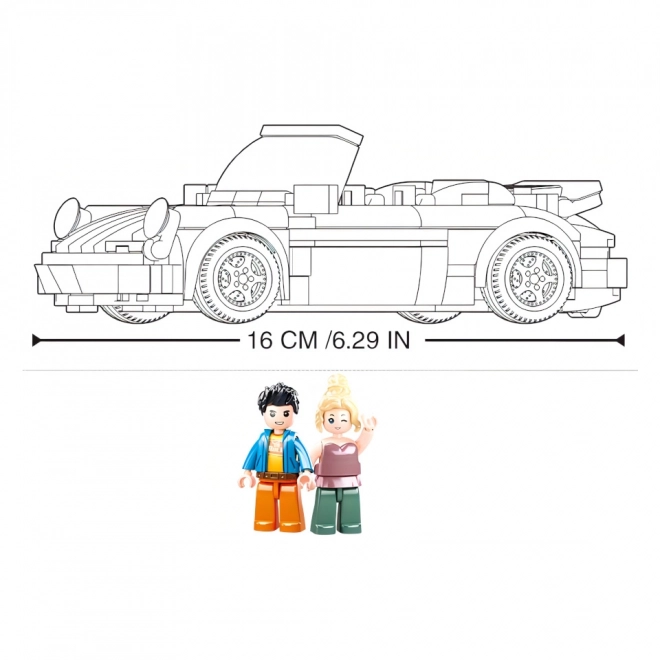 Žuti sportski automobil Sluban ModelBricks