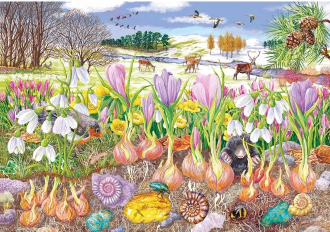 GIBSONS Puzzle Korijeni i izdanci 4x500 komada
