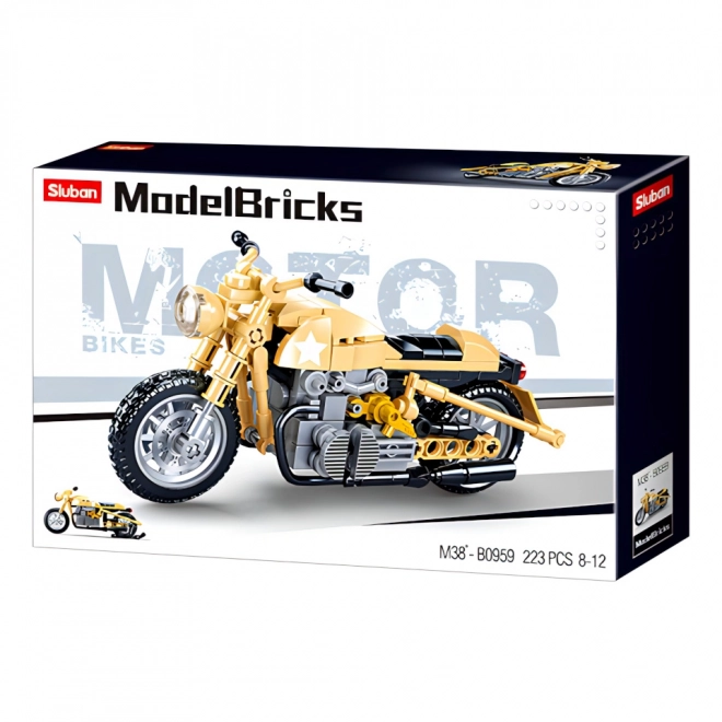 Sluban ModelBricks Vojni motocikl
