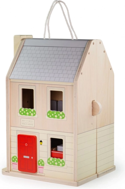 Sklopiva drvena kućica s priborom BIGJIGS TOYS