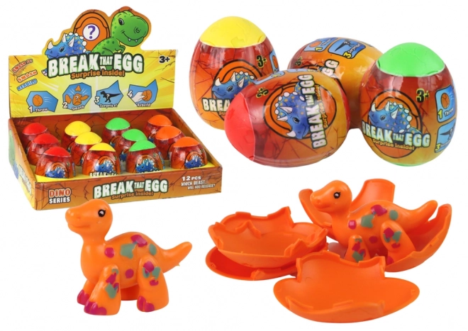 Čarobni pucajući dinosaurus u jajetu 4 boje 6 cm