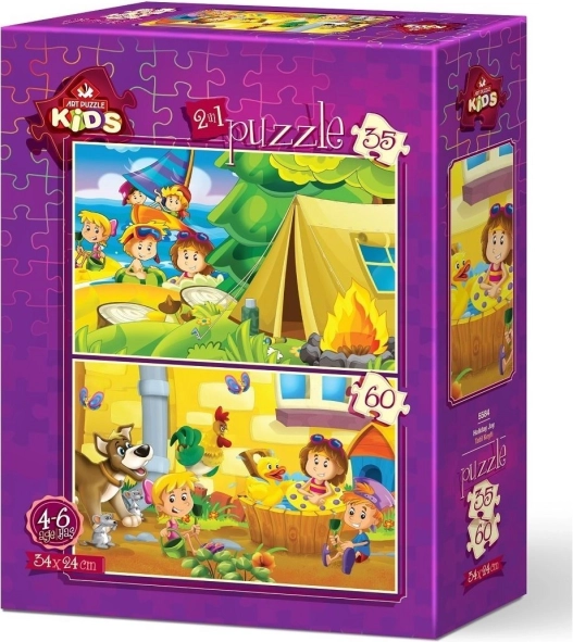 Art Puzzle Ljetno veselje 35+60 dijelova