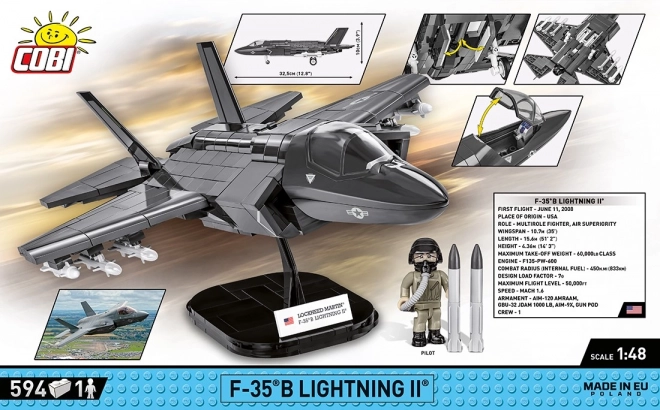 Lovac F-35B Lightning II komplet za sastavljanje od 594 dijela