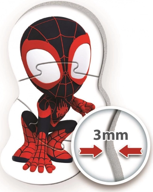 CLEMENTONI Moje prve puzzle Spidey i njegovi čudesni prijatelji 4u1 (3,6,9,12 dijelova)