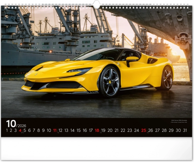 Zidni kalendar Brzi Automobili 2026