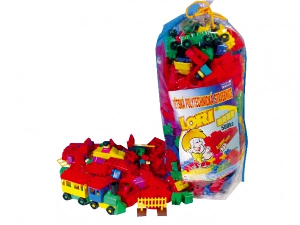 Set za izgradnju LORI 500 pakiranje za vrtiće plastika 500kom u vreći 30x70x20cm