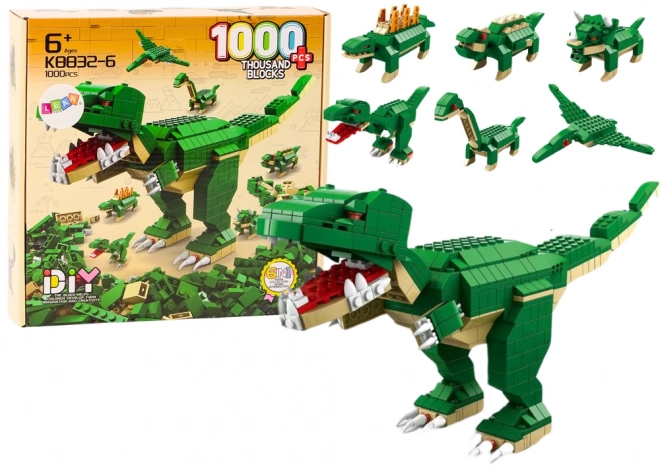 Građevni blokovi dinosaura 6u1 DIY Dinosaur Set 1000 ele.