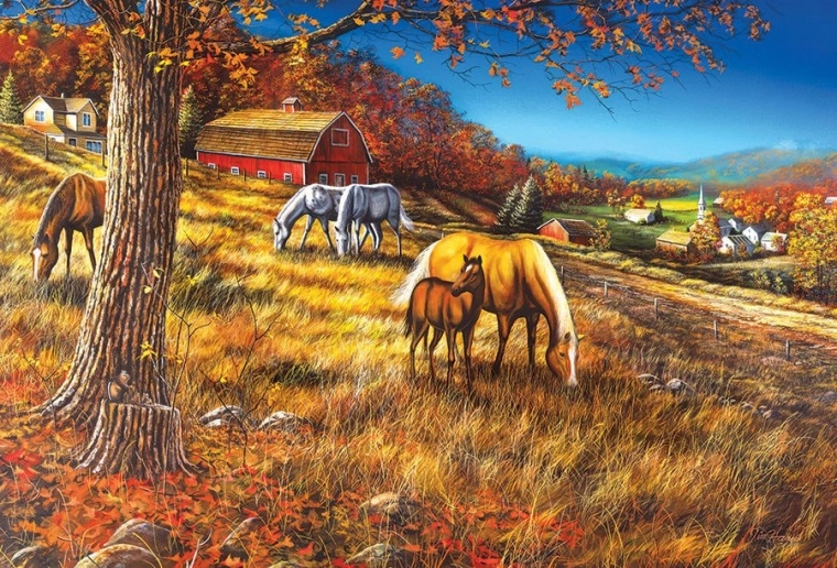 Puzzle COBBLE HILL Susret na padini 2000 dijelova
