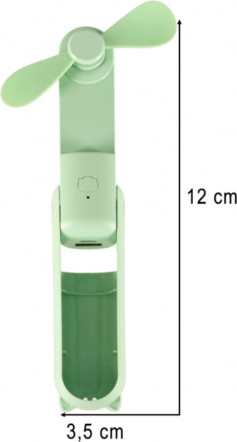 Zelena sklopiva mini prijenosna USB ventilacija