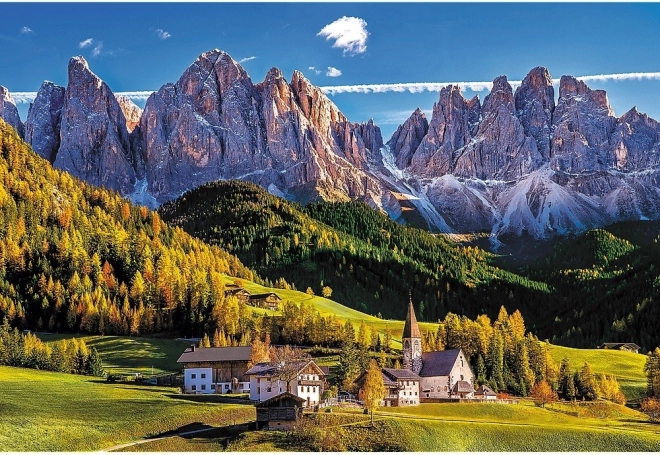 Zadivljujući motiv Val di Funes u Dolomitima