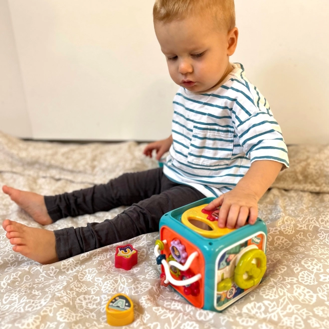 Interaktivna senzorska kocka Montessori 6u1