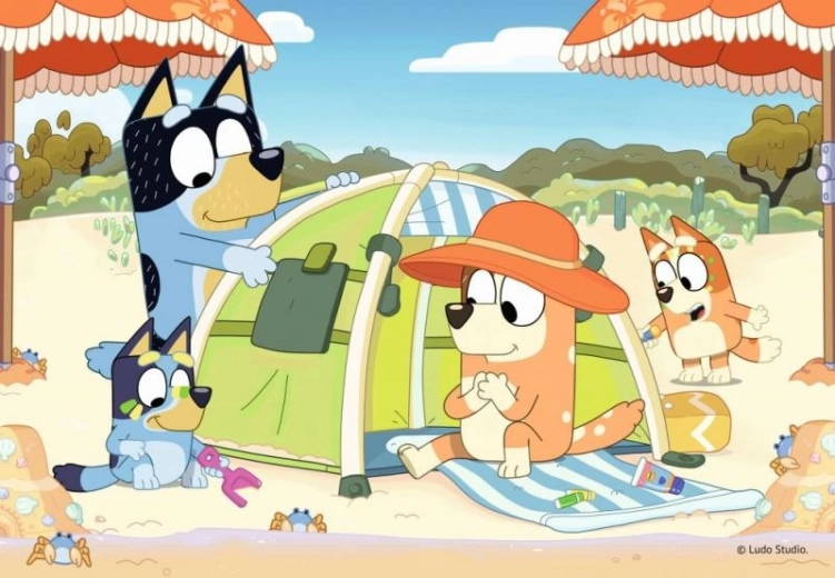 Slagalica Bluey na Plaži 35 Dijelova