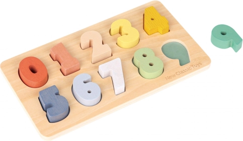 Drvene umetaljke puzzle - Brojevi 0 do 9