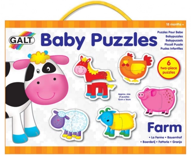 GALT Baby puzzle Farma 6x2 dijelovi