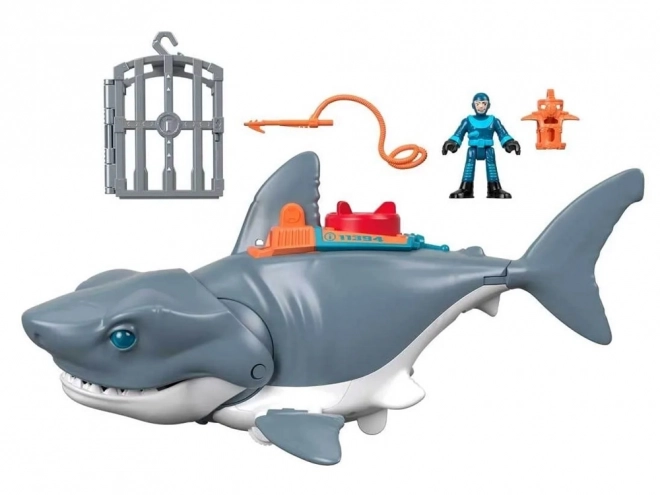 Mega napadajući morski pas Imaginext s pokretnom čeljusti