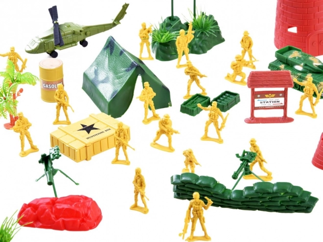 Veliki set figurica vojnika vojska tenk helikopter ZA3287