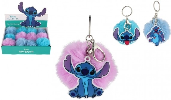 Privjesak za ključeve Stitch s pomponom