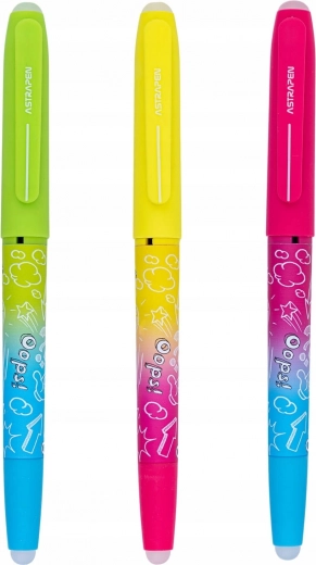 Gumirajuća olovka ASTRA OOPS! 0,6 mm neon, 1 kom (mix)