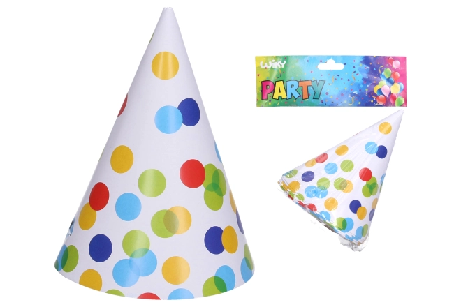 Party šeširi točkice 15 cm, 6 kom